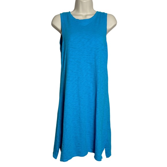 J.Crew Dresses & Skirts - J.Crew Womens Tank Dress XS Blue Sleeveless Cotton Soft T-Shirt Coastal Beach